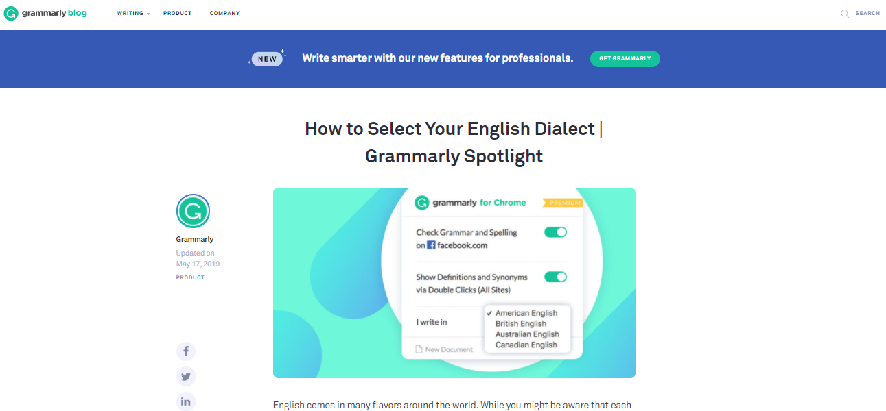 Select English Dilect